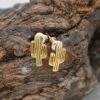 Kaktus Ohrstecker, Gold -Gartenbedarf Verkäufe 2024 kaktus ohrstecker gold